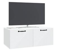 vidaXL Wandbeugel TV-kast Wit 78,5 x 41 x 30 cm Bewerkt hout