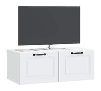 vidaXL Wandbeugel TV-kast Wit 78,5 x 41 x 30 cm Bewerkt hout
