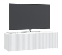 vidaXL Wandbeugel TV-kast Wit 98 x 31 x 30 cm Bewerkt hout