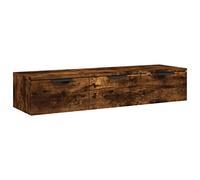 vidaXL Wandkast 102x30x20 bewerkt hout gerookt eikenkleurig