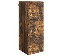 vidaXL Mobiletto a muro Rovere Fumo 33 x 34,5 x 90 cm, Armadio da muro vintage, mobile rettangolare con porte, soluzione salvaspazio in legno ingegnerizzato