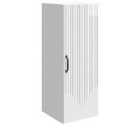 vidaXL Wandkast 33 x 34,5 x 90 cm Bewerkt hout Hoogglans Wit