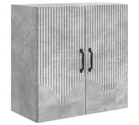 vidaXL Wandkast 59 x 31 x 60 cm Bewerkt hout Betongrijs