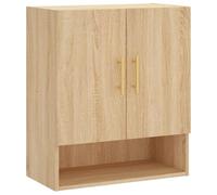 vidaXL Wandkast 60x31x70 cm bewerkt hout sonoma eikenkleurig