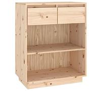 vidaXL Wandkast 60x34x75 cm massief grenenhout