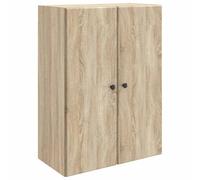 vidaXL Mobiletto a muro Rovere Sonoma 66 x 34,5 x 90 cm, Armadio in Stile Vintage, Organizzatore Rectangolare, Ripostiglio a Muro, Spazio Ample e Super Efficiente