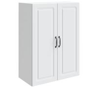 vidaXL Mobiletto a muro Bianco 66 x 34,5 x 90 cm Legno ingegnerizzato, Armadio alla moda per la casa, deposito multiuso, organizzatore versatile per il tuo spazio