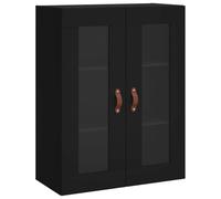 vidaXL Mobile a Parete Nero 69,5x34x90 cm