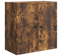 vidaXL Mobiletto a muro Rovere Fumo 59 x 31 x 60 cm, Mobile da parete vintage per soggiorno, organizer rettangolare, design efficace per ottimizzare spazio