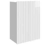 vidaXL Wandkast Hoogglans Wit 66 x 34,5 x 92 cm Bewerkt hout