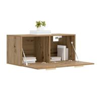 vidaXL Wandkast Muurmontage Artisanaal eiken 80 x 36,5 x 35 cm