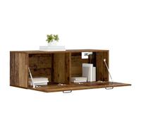 vidaXL Wandkast Oud hout 100 x 36,5 x 35 cm Bewerkt hout