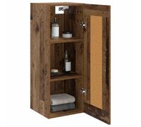 vidaXL Wandkast Oud hout 34,5 x 34 x 90 cm Bewerkt hout