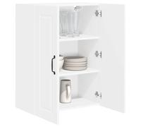 vidaXL Pensile Cucina Bianco 60 x 31 x 80 cm Legno Multistrato, unità Cucina contemporanea, Armadio Moderno, soluzioni di stoccaggio a Parete, scaffali minimalisti