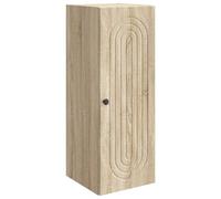 vidaXL Mobiletto a muro Rovere Sonoma 33 x 34,5 x 90 cm, Soggiorno, mobile vintage a parete, armadietto rettangolare, organizer salvaspazio in legno ingegnerizzato