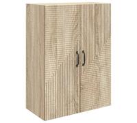 vidaXL Mobiletto a muro Rovere Sonoma 66 x 34,5 x 90 cm, Armadio da Muro Stiloso, Design Vintage, Spazio Ottimizzato, Organizzatore Funzionale per il Soggiorno