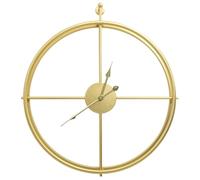 vidaXL Orologio da Parete Elegante Moderno XXL Analogico Elegante Movimento al Quarzo Decoro Casa Decorazione Murale Oro 52 cm in Ferro