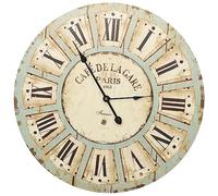 vidaXL Orologio da Parete Elegante Moderno XXL Analogico Elegante Movimento al Quarzo Decoro Casa Decorazione Murale Vintage Multicolore 60 cm in MDF