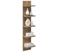 vidaXL Scaffale da parete Rovere Artigianale 22 x 15 x 100 cm, Scaffali da muro eleganti in legno ingegnerizzato, per un living moderno e organizzato, design minimalista