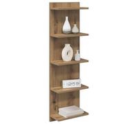 vidaXL Wandplank Artisanaal eiken 30 x 15 x 100 cm Bewerkt hout
