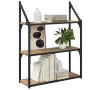 vidaXL Wandplank Muurmontage Artisan Eiken 60 x 21 x 78,5 cm