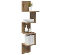 vidaXL Wandplank Muurmontage Artisanaal eiken 32 x 21 x 107 cm