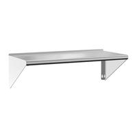 vidaXL Mensola a Muro 100x45x31 cm Argento in Acciaio Inossidabile
