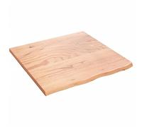 vidaXL Ripiano Muro Marrone Chiaro 60x60x2 cm Massello Rovere Trattato