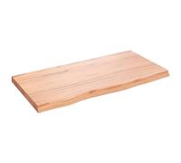 vidaXL Ripiano Muro Marrone 80x40x(2-4) cm Massello Rovere Trattato