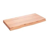 vidaXL Ripiano Muro Marrone Chiaro 80x40x6 cm Massello Rovere Trattato