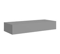 vidaXL Scaffale con Cassetti da Parete Grigio 60x23,5x10 cm in MDF