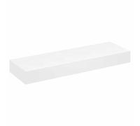 vidaXL Mensola per Pareti Nera in MDF per Libri/DVD