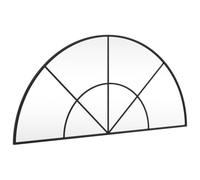 VIDAXL - Specchio Da Parete Nero 100x50 Cm Arco In Ferro