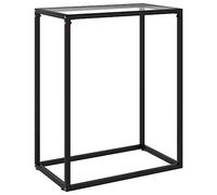 vidaXL Tavolo Consolle Trasparente 60x35x75 cm in Vetro Temperato