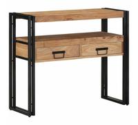 vidaXL Wandtafel Met Lade Bruin 90 x 33 x 75 cm Massief Acaciahout