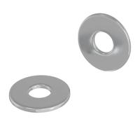 vidaXL Washers 2 st Zilver 12 x 12 x 1,2 cm IJzer