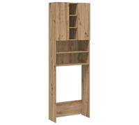 vidaXL Mobile per Lavatrice Rovere Artigianale 64x25,5x190 cm, armadietto per Lavatrice, Mobile per Lavatrice, armadietto per bucato