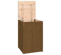vidaXL Contenitore per Bucato 44x44x66 cm Legno Massello Pino
