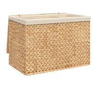 vidaXL Cesto Portabiancheria a 3 Sezioni 75x42,5x52cm Giacinto d'Acqua