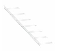 Portavini da parete per 7 bottiglie metallo bianco