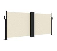 vidaXL Tenda da Sole Laterale Retrattile Crema 100x1000 cm