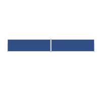 vidaXL Tenda da Sole Laterale Retrattile Blu 180x1200 cm
