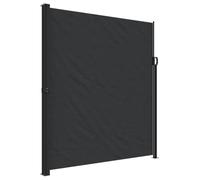 vidaXL Tenda da Sole Laterale Retrattile Nera 220x600 cm