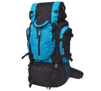 vidaXL Zaino da Escursioni XXL 75 L Nero e Blu