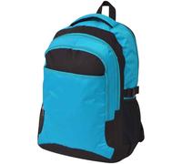 vidaXL Zaino da Scuola 40 L Nero e Blu