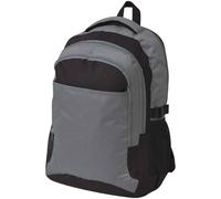 vidaXL Zaino da Scuola 40 L Nero e Grigio
