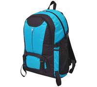vidaXL Zaino da Trekking 40L Nero e Blu