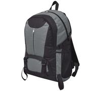 vidaXL Zaino da Trekking 40L Nero e Grigio