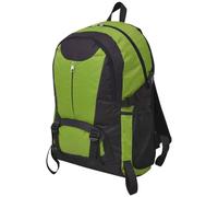 vidaXL Zaino da Trekking 40L Nero e Verde
