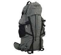 vidaXL Zaino da Trekking Grigio 100 L in Tessuto Oxford, Zaino da Campeggio, Zaino Leggero, Zaino, Zaino da Esterno, Borsa da Trekking